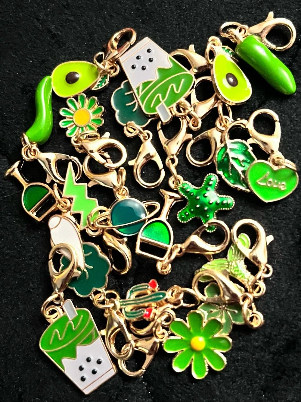 94 Piece Bag Charm or Keychain Making Kit, Custom Compiled + FREE gift included